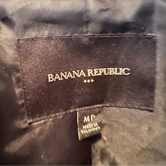 ✨HOST PICK✨ Banana Republic Navy Pinstriped Tailored Jacket EUC - Picture 2 of 7